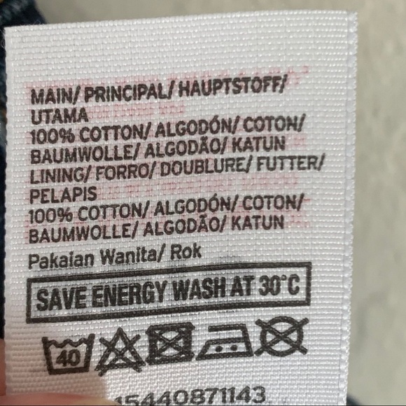 TOPSHOP Moto Zipper Denim Patch Pocket Mini Skirt - Picture 15 of 16